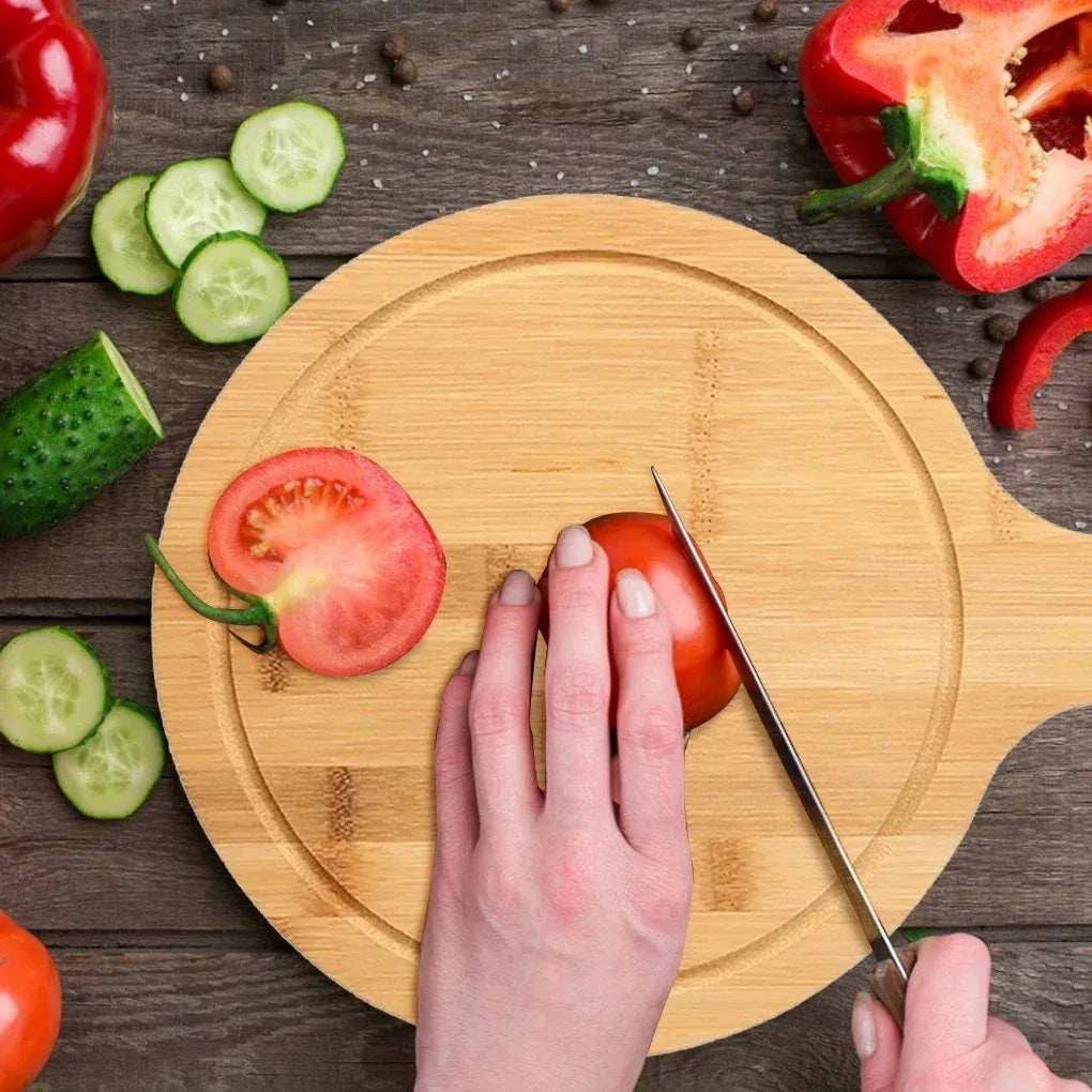 Tabla Madera Tablas Picoteo Plato De Madera Tabla Pizza 38cm