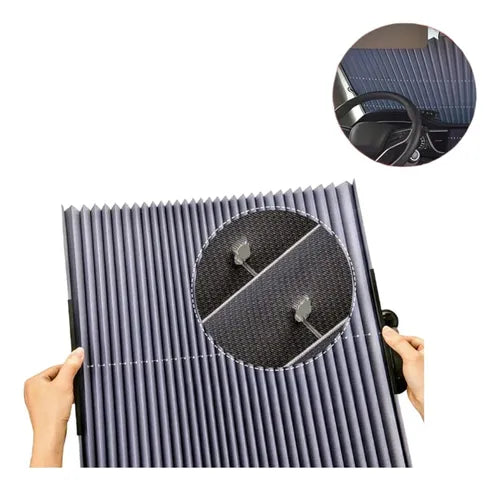 Parasol Retractil Quitasol Auto Cortina Para Sol Auto 65cm