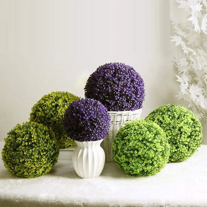 Bola De Planta Artificial Para Decoración De Exteriores 23cm