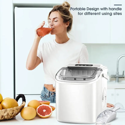 Maquina De Hielo Electrica Hielo Automatico Portatil Hielera