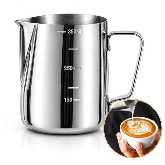 Jarra Leche Acero Jarra Leche Jarro De Medida Tazon 350 Ml