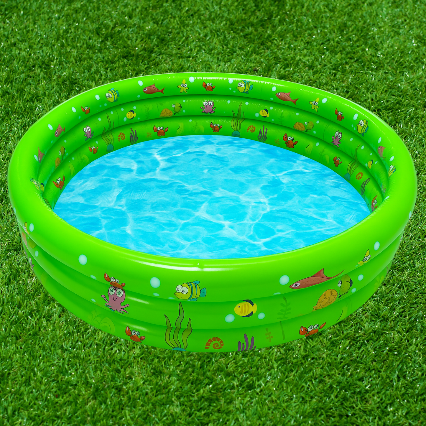 Piscina Inflable Plástico 3 Anillos Piscina Redonda 140x40cm