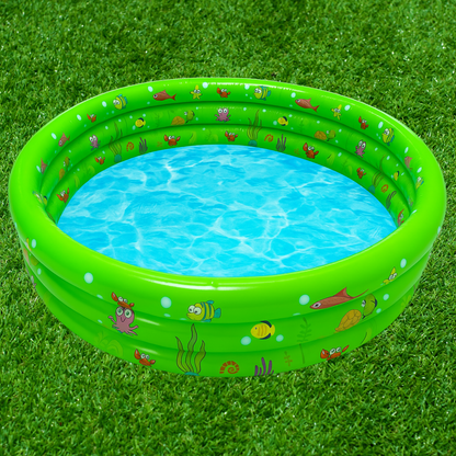 Piscina Inflable Plástico 3 Anillos Piscina Redonda 140x40cm