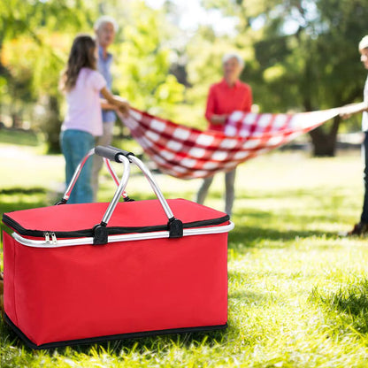 Bolso Termico Cooler Canasta Picnic Plegable Portatil