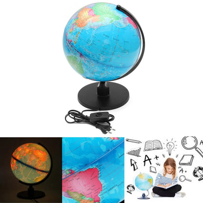 Globo Terraqueo Giratorio Con Base 20cm Mapa Mundi C/luz