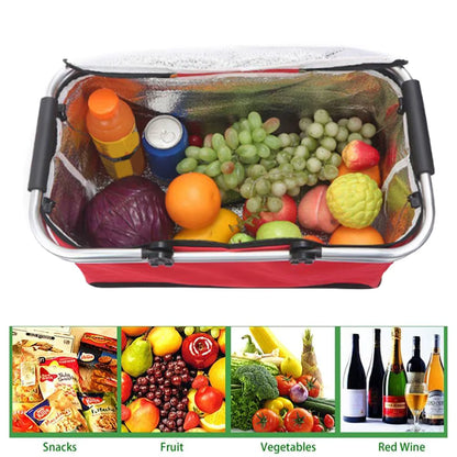 Bolso Termico Cooler Canasta Picnic Plegable Portatil