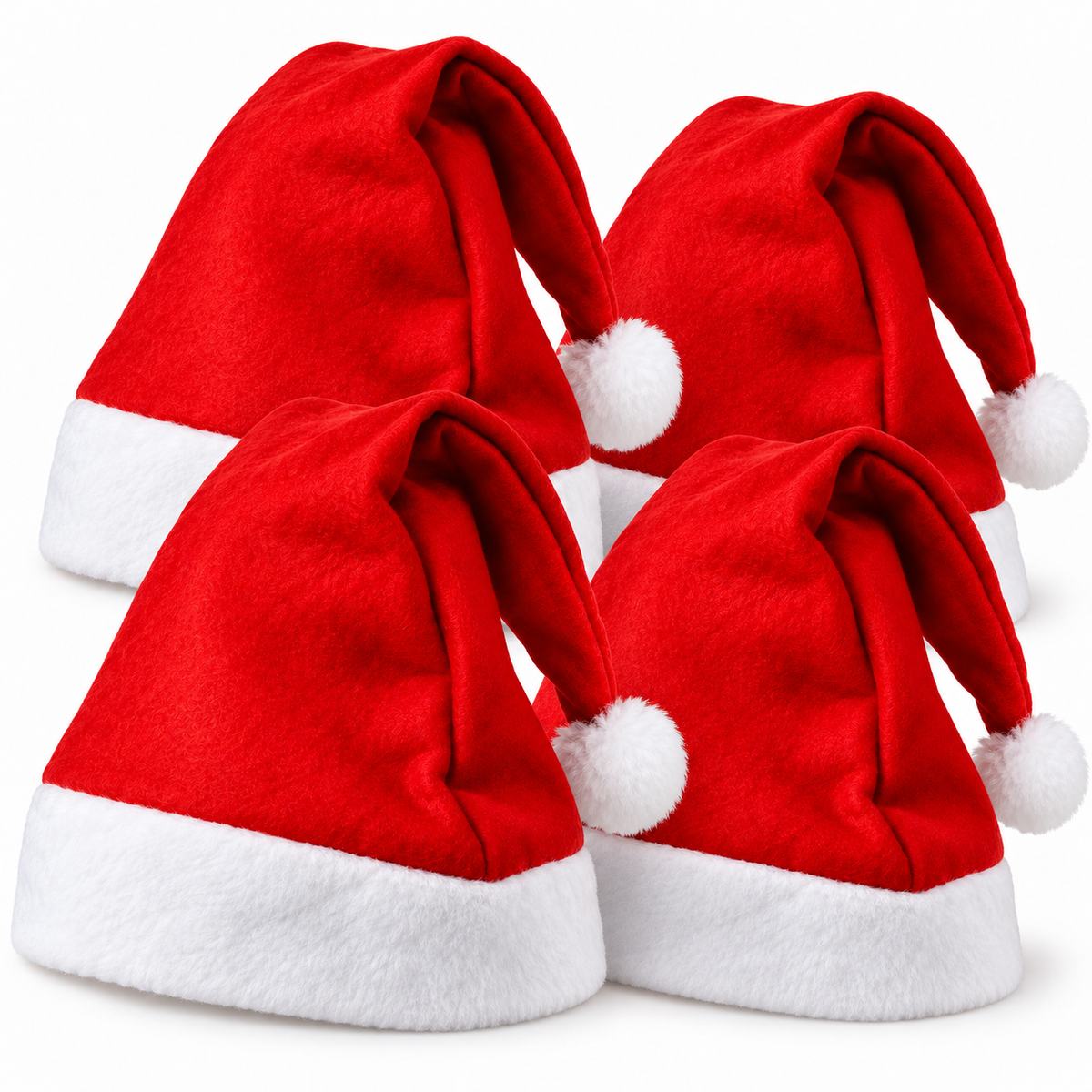Pack x4 Gorro Viejo Pascuero Navidad Gorros Navidenos Gorro Pascuero