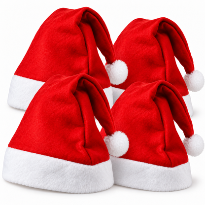 Pack x4 Gorro Viejo Pascuero Navidad Gorros Navidenos Gorro Pascuero