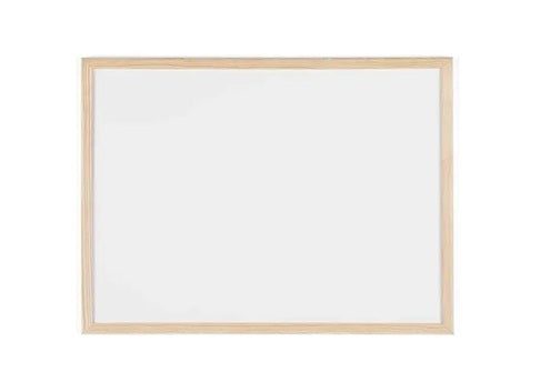 Pizarra Blanca Acrilica Pizarra Con Marco De Madera 70x50cm