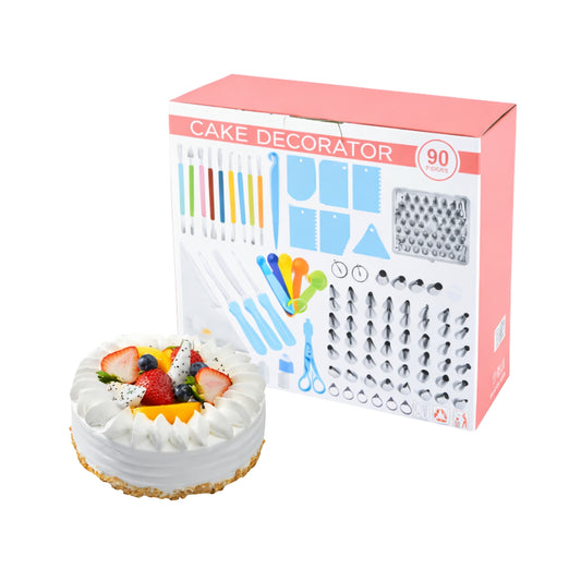 Set Kit De Decoración De Tortas Y Cupcakes Reposteria 90 Pcs
