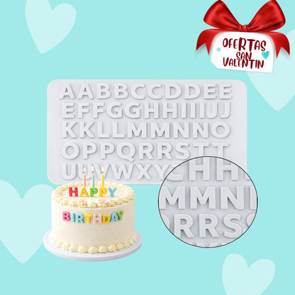 Moldes Silicona Reposteria Para Chocolates Letras Reposteria