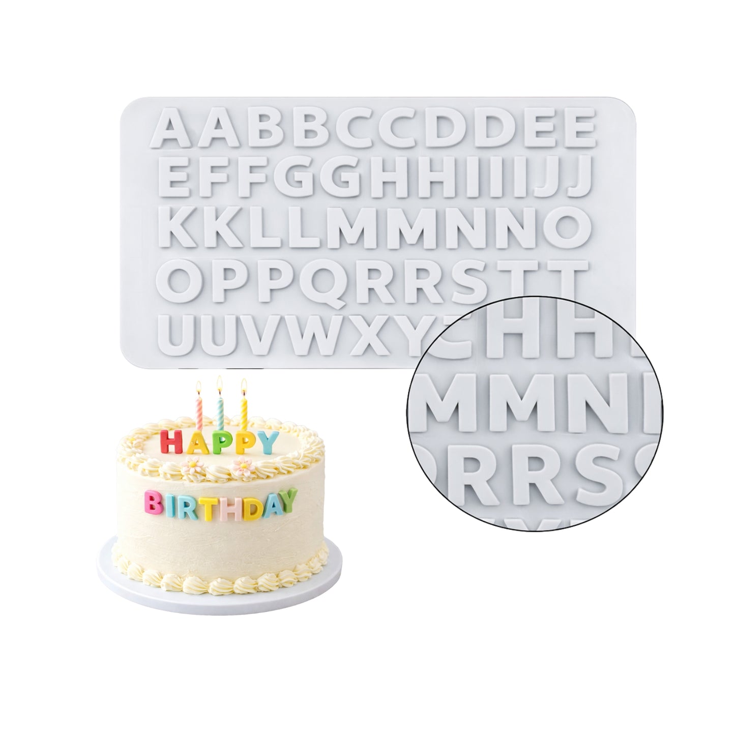 Moldes Silicona Reposteria Para Chocolates Letras Reposteria