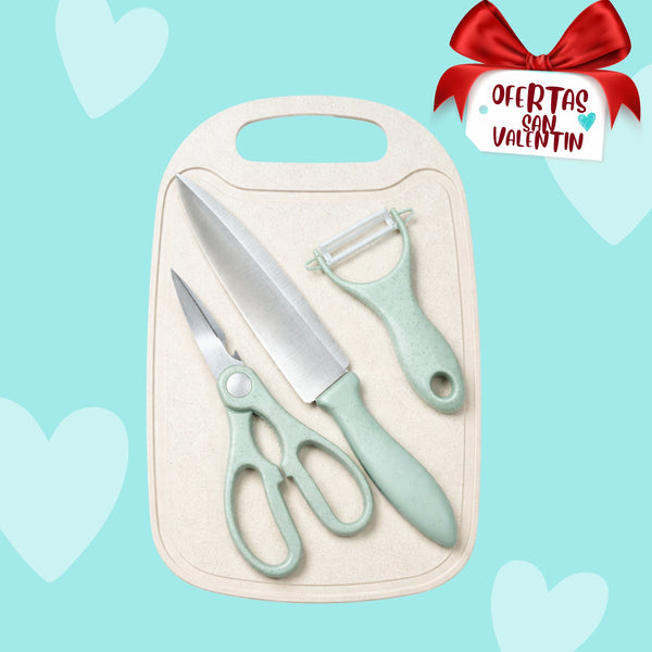 Set Tabla Para Cortar Carne Tabla De Cocina Plastica 4pzs