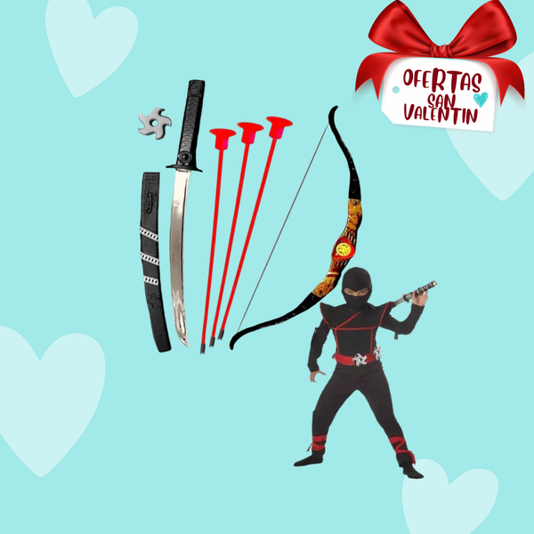 Juguete Ninja Espada Juguete Shuriken Arco Juguete Set 8pcs