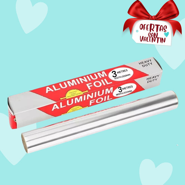 Papel Aluminio Cocina Alimentos Rollo Papel Aluminio 3mts
