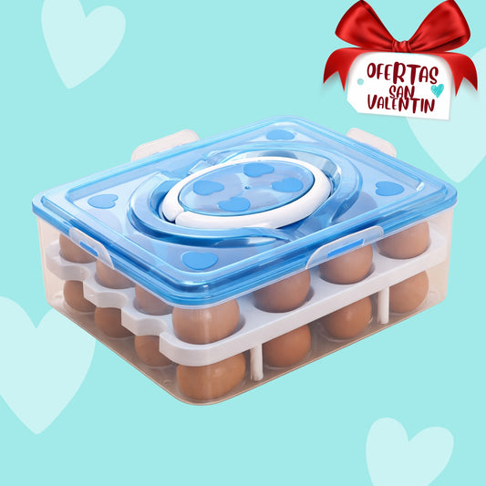 Huevera Organizador De Huevos Bandeja Plastica 32 Huevos