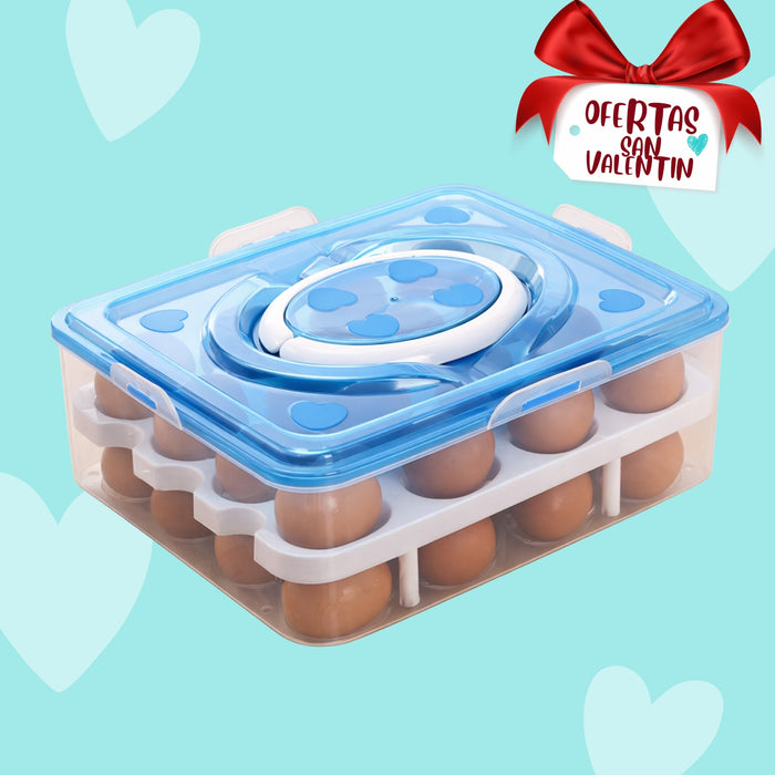 Huevera Organizador De Huevos Bandeja Plastica 32 Huevos