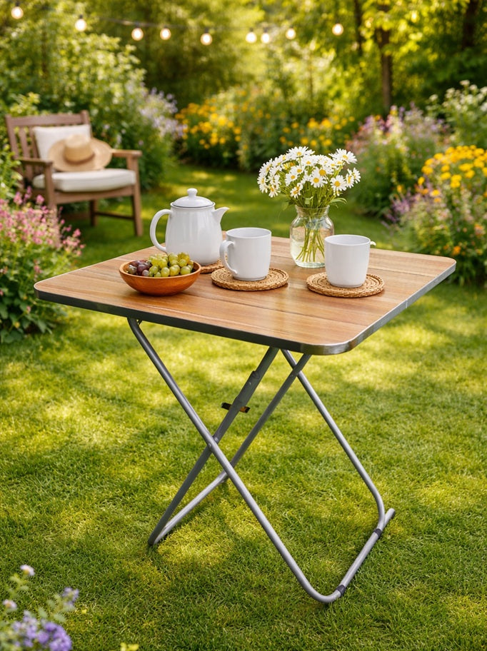 Mesa De Centro Cuadrada Auxiliar Pegable Mesa Centro 60cm