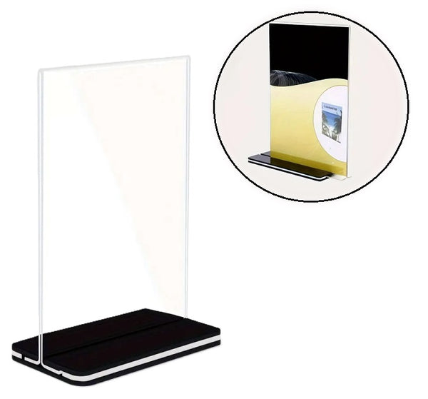 Porta Folleto Base Acrilica Transparente 30x21cm Carta 4a