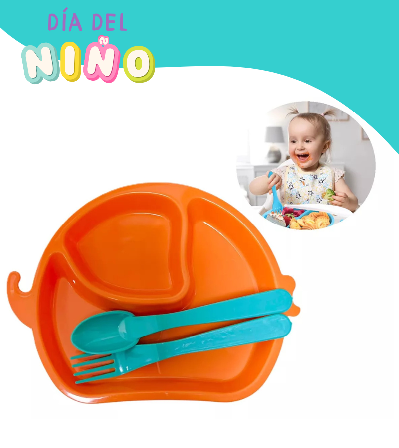 Set De Platos De Comida Para Bebes Vajillas Para Bebe