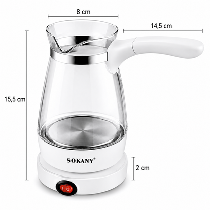 Cafetera Turca Electrica 500ml Hervidor Cafe Sokany 600w