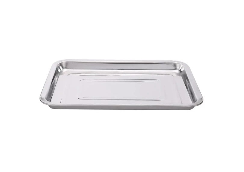Bandeja Horno De Acero Inoxidable Fuente Acero 30x20cm