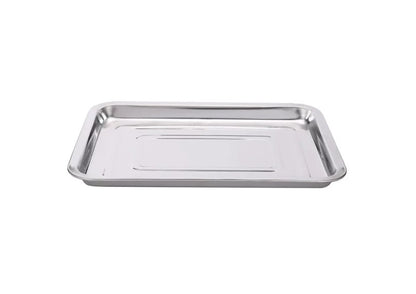 Bandeja Horno De Acero Inoxidable Fuente Acero 30x20cm