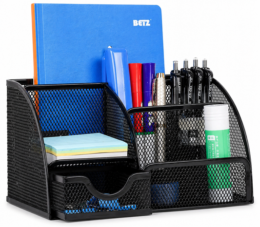 Porta Lapiz Canasta Organizador De Escritorio Malla Lápices