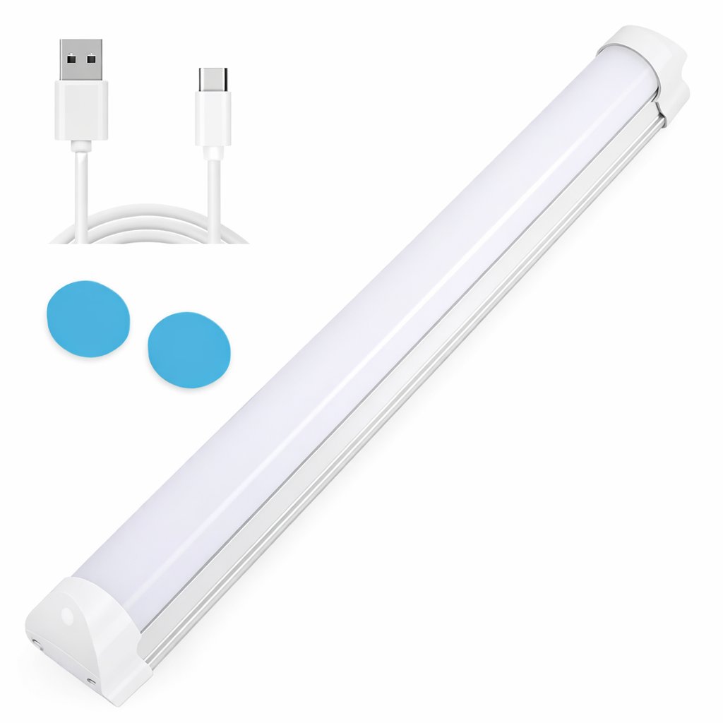 Barra Luz Led Recargable Lampara Portátil Usb Tubo Led 52cm