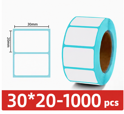 Etiquetas Termicas Autoadhesivas 30x20mm Rollo 1000 Unidades