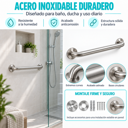 Barra De Seguridad Para Baño 50cm