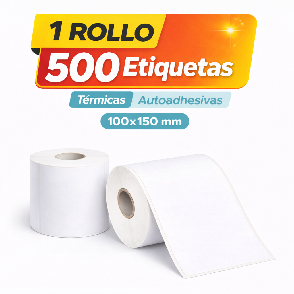 Rollo Etiqueta Termica 100x15mm Etiquetas 10x15cm 500unds