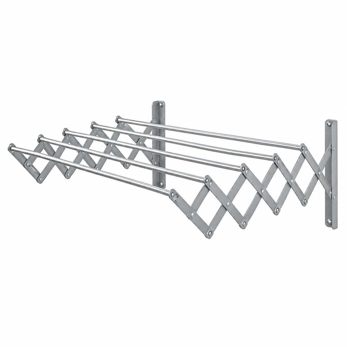 Tendedero De Ropa Plegable Retractil Pared Extensible 80cm