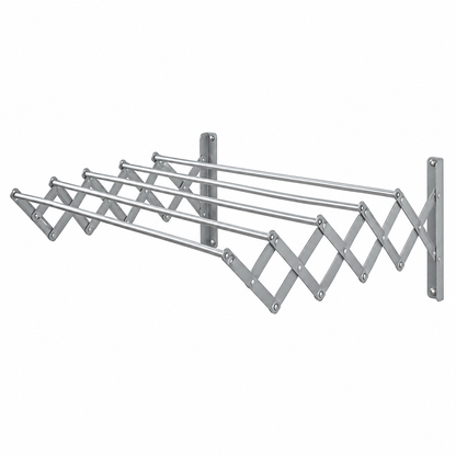 Tendedero De Ropa Plegable Retractil Pared Extensible 80cm