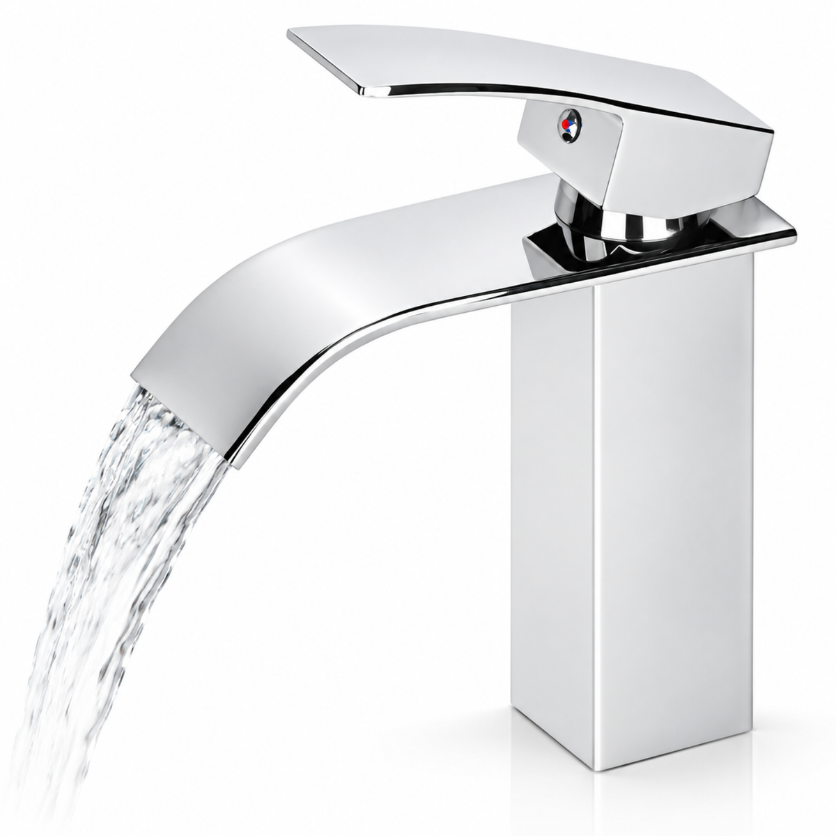 Grifo Cascada Plateado Brillante