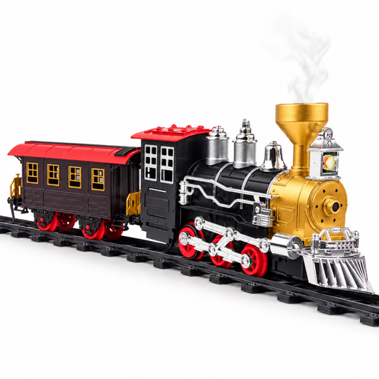 Tren Juguete Juguetes Tren Electrico Humo Para Navidad 8pcs
