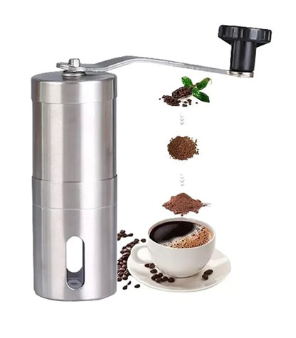 Molinillo Manual Moledor De Cafe Triturador Acero 12,5cm