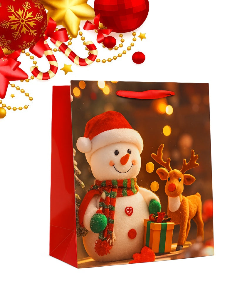 X6 Bolsa Regalo Navidad Grande Bolsa Navidad 42x31x12cm