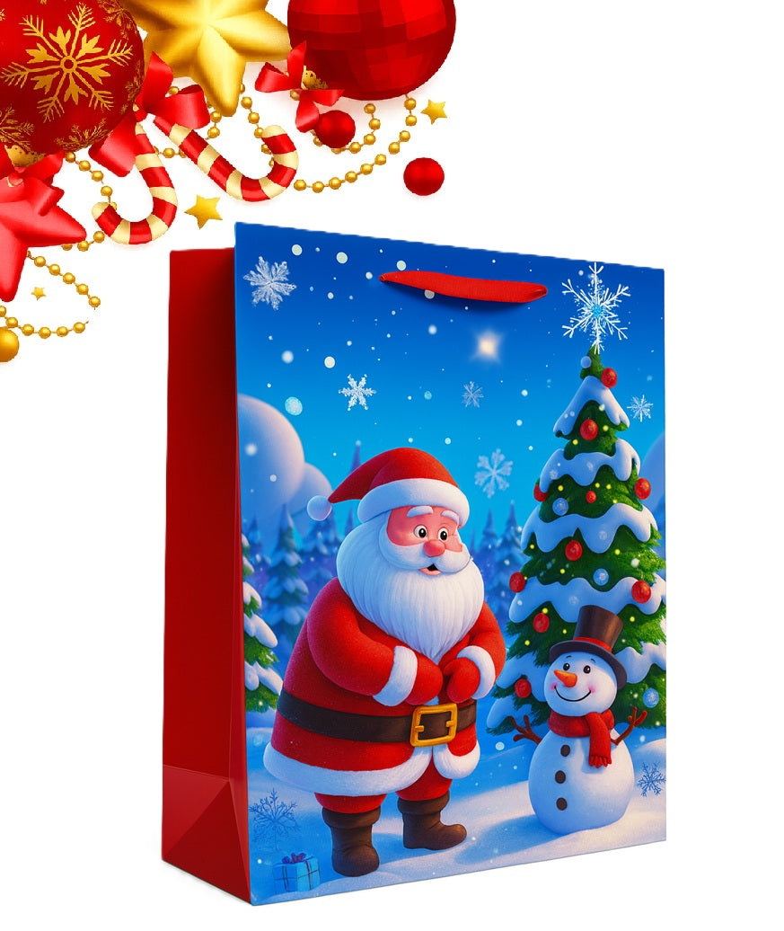 X6 Bolsa Regalo Navidad Grande Bolsa Navidad 42x31x12cm