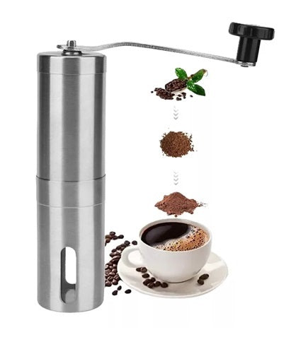 Molinillo Manual Moledor De Cafe Triturador Acero 17,5cm