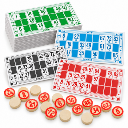 Bingo Clasico De Madera Loto Bolsa Juego De Loteria Numeros
