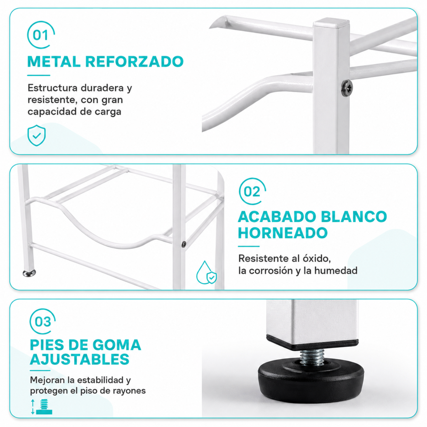 Estante Organizador Rack 6 Botellones Bidones Agua 20lt