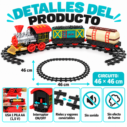 Tren Juguete Juguetes Tren Electrico Para Navidad Tren 11pcs Clasico