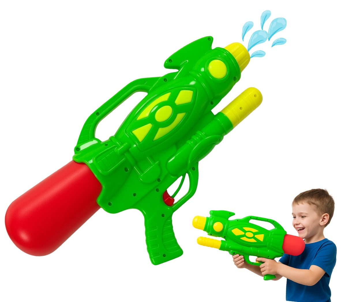 Pistola Lanza Agua Lanzador De Agua Pistola Niños 47x30cm