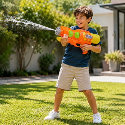 Pistola Lanza Agua Lanzador De Agua Pistola Niños 52cmx25cm