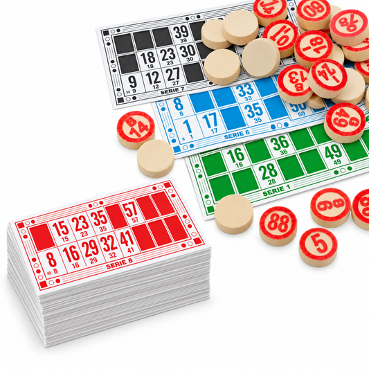 Bingo Clasico De Madera Loto Bolsa Juego De Loteria Numeros