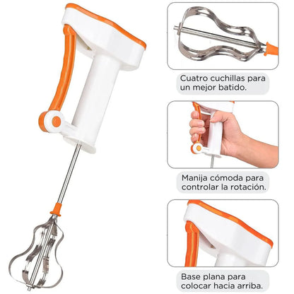 Mini Batidor Revolvedor De Cafe Y Espuma Leche Portatil