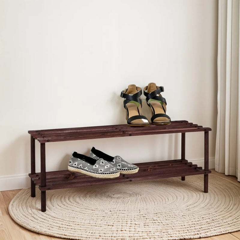 Zapatero Organizador Mueble Zapatero Madera Zapateros 2niveles